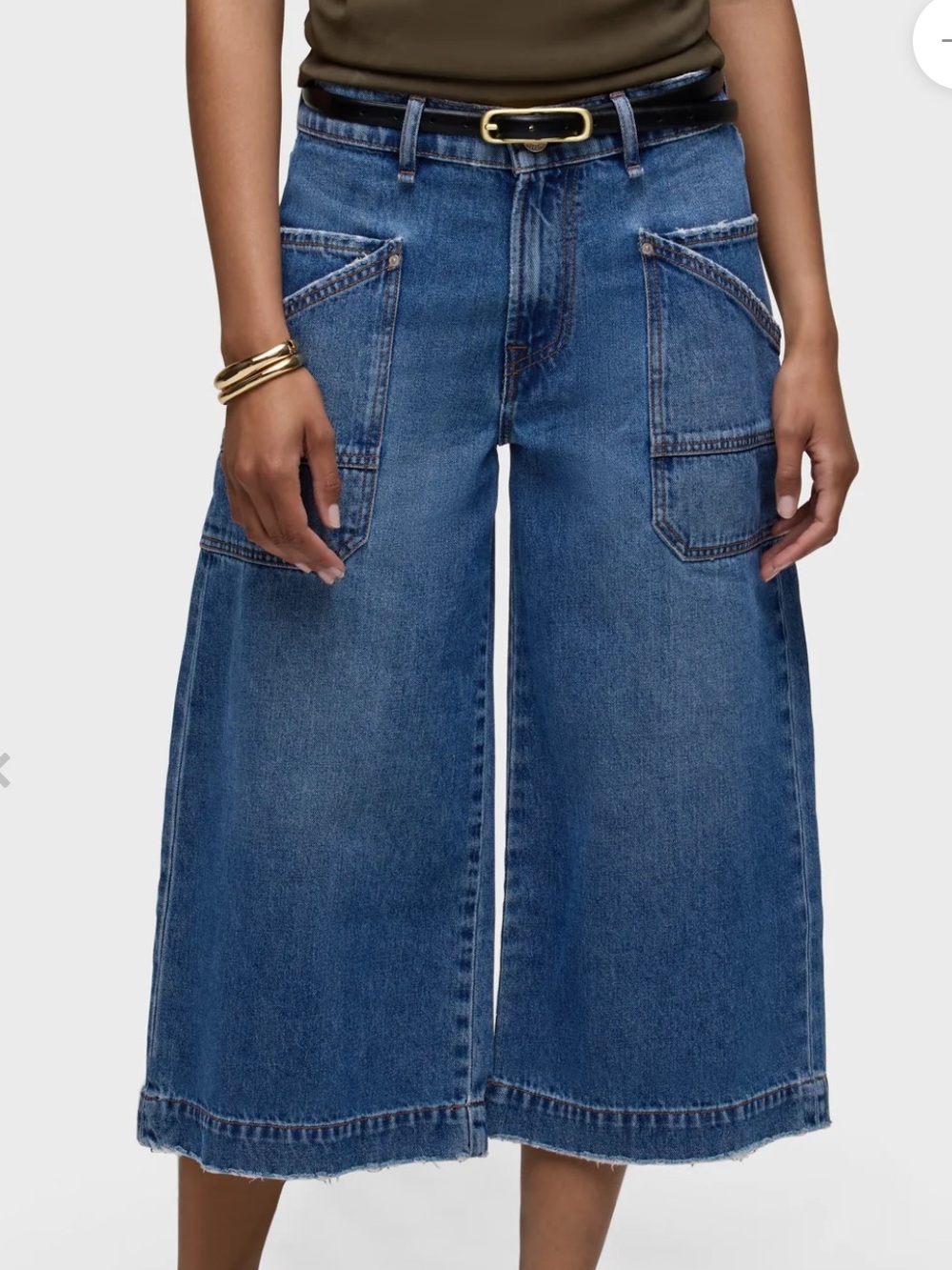 Hudson Noa Patch Pocket Relaxed Gaucho Jean